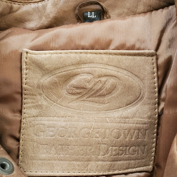 Vintage Bomber Jacket by Georgetown leather - Picture 3 of 4